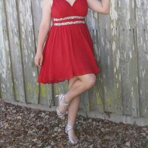 Red homecoming dress